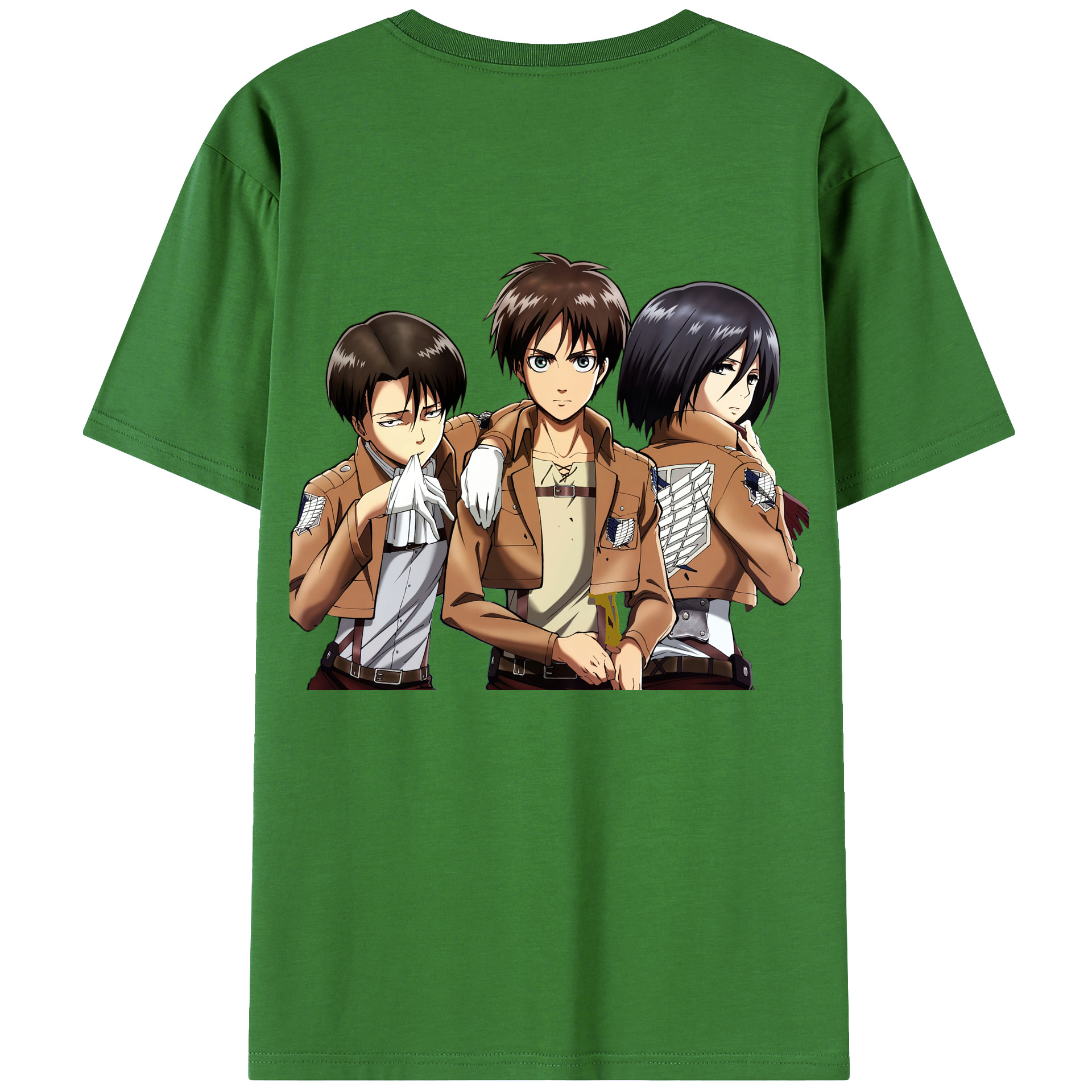 （画像用） 進撃の巨人 エレン･イェーガー Attack on Titan Eren Jäger レディース半袖Tシャツ(バックプリント)